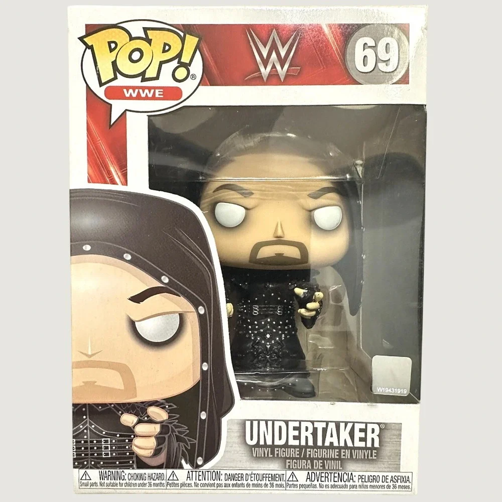 WWE Undertaker Funko Pop 69 Vinyl Figure Wrestling Collectible Hooded Black Gear